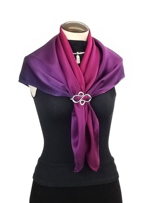 Pretty in Pink - Hand Painted Silk Scarf / Wrap